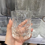 (SALE) GELAS MUG KACA BENING BATIK MOTIF BEER WINE UNIK GRAIN CUP LUCU CANGKI