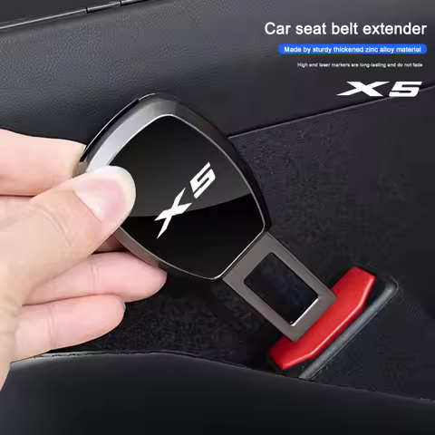 Car Seat Belt Extender Plug Auto Logo Safety Strap Extension For BMW X1 X2 X3 X5 X4 X6 X7 G30 G20 F4