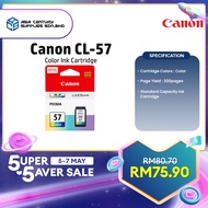 Canon PG-47 (15ML) CL-57 (13ML) CL-57s (8ML) Original Ink Cartridge For Printer E410 E470 E4270 E4570 E3370 PG47 CL57 CL57s