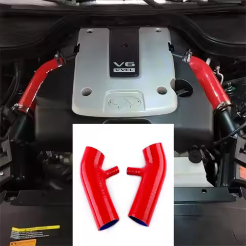 Silicone Pipe Air Intake Hose FIT 07-17 NISSAN 350Z 370Z; INFINITI G35 G37 VQ37VHR VQ35HR