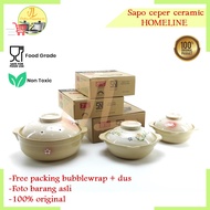 Ceramic pot bowl pot 12/19/21cm HOME LINE