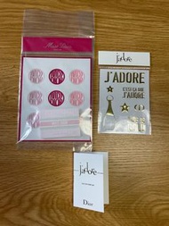 Dior j’adore 香水+ Miss Dior 香水膏+貼紙2張