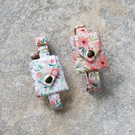 粉嫩花系列 - Airtag袋 貓項圈 狗項圈 客製化尺寸 刻字服務 吊牌