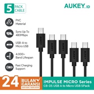 Aukey Cable Micro Usb 2.0 (5Pcs) - 500256 Tbk