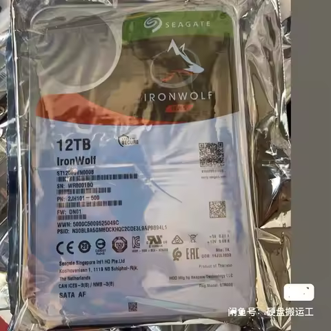 For Seagate IronWolf 12TB NAS Internal HDD 3.5in SATA 7200 RPM (ST12000VN0008)