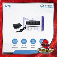 HDMI Splitter NYK 4 port 4Kx2K UHD - Splitter hdmi 1-4