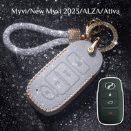 For Perodua Alza Axia 2023 / Myvi 2022 - 2023 / Ativa Diamond Key Cover Remote Key Shell Fob Bling S