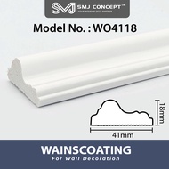 Wainscoting Korean  | DIY Wall Decoration Wainscoting Skirting | High Density Polystyrene | Bingkai DIY Skirting Dinding