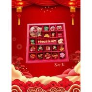 .IM23.IM24-S25B chocolate greetings 25 compartments Chinese New Year hampers cny gift (ds bgr)