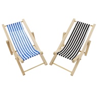 Miniature Beach Chair Props Miniature Dollhouse Folding Chairs Doll House Mini Folding Chairs Mini L