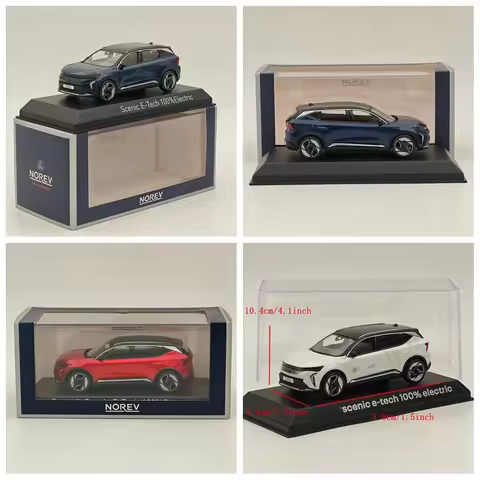 1:43 Norev for Scenic E-Tech 100% Electric 2024 Diecast Model Cars Limited Collection Auto Toys Gift