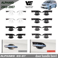 vemart toyota alphard anh10 2003-2007 car door handle bowl cover accessories