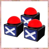 3Pcs Game Answer Buzzer Game Buzzer Alarm Sound Play Button with Light Trivia Quiz Got Talent Buzzer