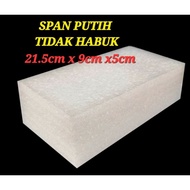 Span Bunga Tak Habuk / Span Kering / Flower Foam Brick /Span Putih / Span Bouquet Tak Habuk