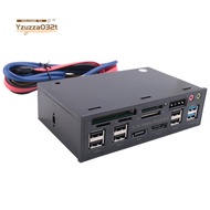 5.25 Inch Usb 3.0 Front Panel Pc Usb 3.0/2.0 Hub E-  Audio Multi Card Reader for Computer Case Optic