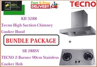 TECNO HOOD AND HOB BUNDLE PACKAGE FOR ( KD 3288 &amp; SR 288SV ) / FREE EXPRESS DELIVERY