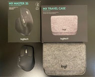 Logitech MX Master 3S 無線藍芽滑鼠 + 保護盒/收納盒 (Travel Case)