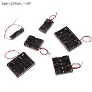 [SprW] 1 2 3 4 5 6 Slots 3V AA Battery Case Box AA LR6 HR6 Battery Holder Storage Case  Lead Wire Ba
