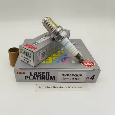 4-6Pcs Original NGK BKR6EQUP 3199 Brand New Laser Platinum Spark Plug For Phantom 6.7L A8 MINI BMW E