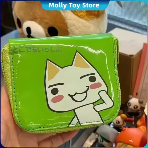 Cute Toro Cat Classic Coin Purse Inoue Toro Card Bag Short Wallet Storage Bag Anime Peripheral Id Se