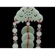 Feng Shui 3 Coins Hanging Tassel/Feng Shui 3 Jade Coins Hanging Tassel, Auspicious Symbol of Wealth 