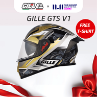 Gille 135 GTS SERIES V1 Engine Full Face Dual Visor Motorcycle Helmet High-End helmet size 55cm-65cm