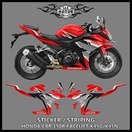 Honda Cbr 150R Facelift K45N-K45G Striping Racing Red Model Cbr150r K45N Motorcycle Sticker/ Cbr 150