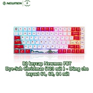 Bộ Keycap Newmen PBT Dye-Sub Christmas (123 Nút ) - Dùng Cho Layout 61 68 84 Nút