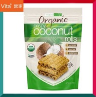 tropical fields - 天然有機 脆脆椰子蛋捲 312g 用真正椰奶製造 素食 不含麩質 不含乳製品 平行進口 (效期: 08/2026*)