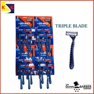 GO-MAX STAINLESS TRIPLE BLADE DISPOSAL RAZOR