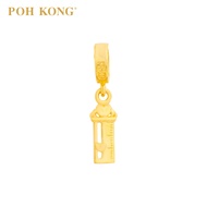 POH KONG 916/22K Yellow Gold Happy Love Ruler With Love Pendant