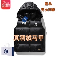Áo phao gile dày MLB NY chính hãng cho nam và nữ mới mùa thu và mùa đông giản dị áo khoác áo ba lỗ g