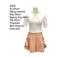 2nd hand women's shorts and skirts made by V.I.P - secondhand Japanese, Material, size shown in the 