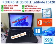 ⭐️⭐️Ship From KL ⭐️⭐️Refurbished Laptop Lenovo T420 Dell Latitude E5420