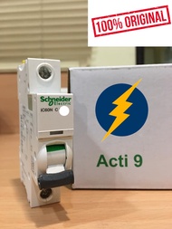 SCHNEIDER ACTI9 1POLE (HIGHEST QUALITY) MCB 6A 10A 16A 20A 32A 40A 63A C CURVE A9F74106 A9F74110 A9F