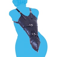 [OEYAJKEHOIJBXRTAER-OAFKEJHVUZBHTAKEV-MXAJEHFHEUAYEVG]PU Leather Zipper Glove Armbinder with Over Sh