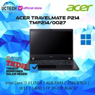 ACER TRAVELMATE P214 TMP214 0027 TKDN - i3 1115G4 4GB 256GB W11 14HD FP 3Y-2YP BLACK