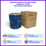 Hyundai Grand Starex / Kia Sorento BL 2.5 Genuine Original / Korea Aftermarket Oil Filter 1pc (26330