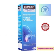 Betadine Sore Throat Spray 50ml - relief sore throat &amp; mouth ulcers