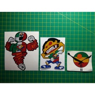 Sticker motor benetton absober celah gigi burung sticker cutting 3m