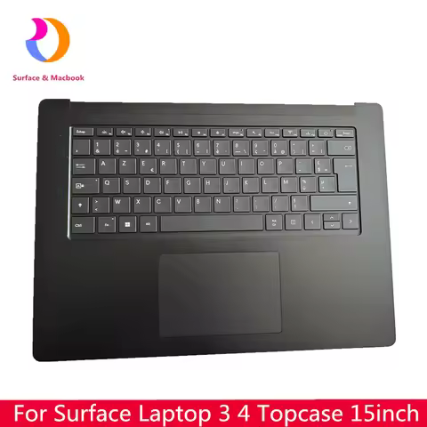 Keyboard Topcase for Surface Laptop 3 4 5 Keyboard Assembly Black 13.5'' 15' FR Layout 1867 1868 195