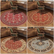 American Style Persian Round Rug Chair Mat Bedroom Study--&-