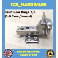 7/8" Inset Hydraulic Kitchen Cabinet Furniture Soft Close Concealed Door Hinge (1pcs hinges with 6 screw)