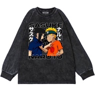 Patternmerch "uchiha sasuke vs naruto the rival" Oversize T-Shirt | Longsleeve Oversized | Washing tee | T-shirt
