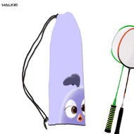 WALKIE Animie Cartoon Bird Badminton Racket Cover Bag Soft Storage Bag Case Drawstring Pocket Portable Tennis Racket Protection