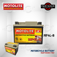 MOTOLITE MOTORCYCLE BATTERY MAINTENANCE-FREE MF4L-B (YT4L-BS YTX4L-BS YTX4L YTZ4V YTZ5S GTZ4V)