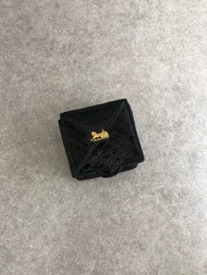 【日本直送 名牌中古包】CELINE 賽琳 零錢包 黑色 馬車圖騰 皮革 鱷魚壓紋 vintage 古董 xtzphh