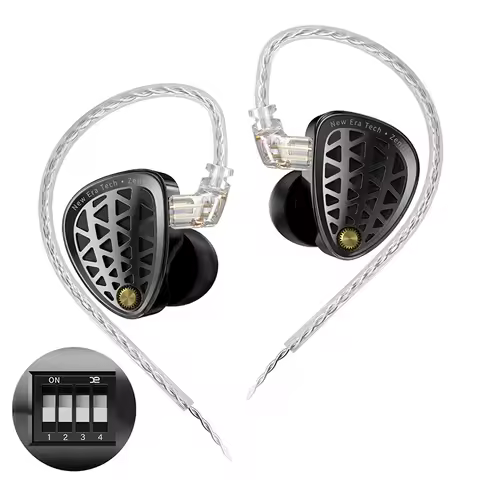 KZ Zenith Earphones New Generation Dynamic Driver Unite Headests Hifi Music Earbuds DJ Monitoring wi