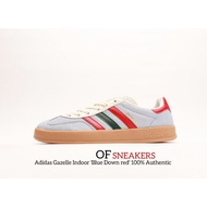Adidas Gazelle Indoor'Blue Down red' Shoes 100% Authentic