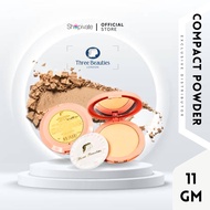 Three Beauties 801 Pressed Powder Compact with Mirror 11g